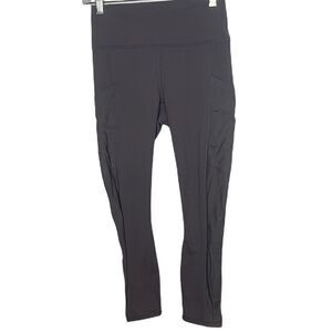Fabletics Maeve Powerhold Sheer Pocket/Bottom Cropped Leggings. Size Small.